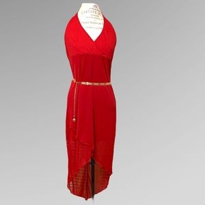 Red High Low Dress